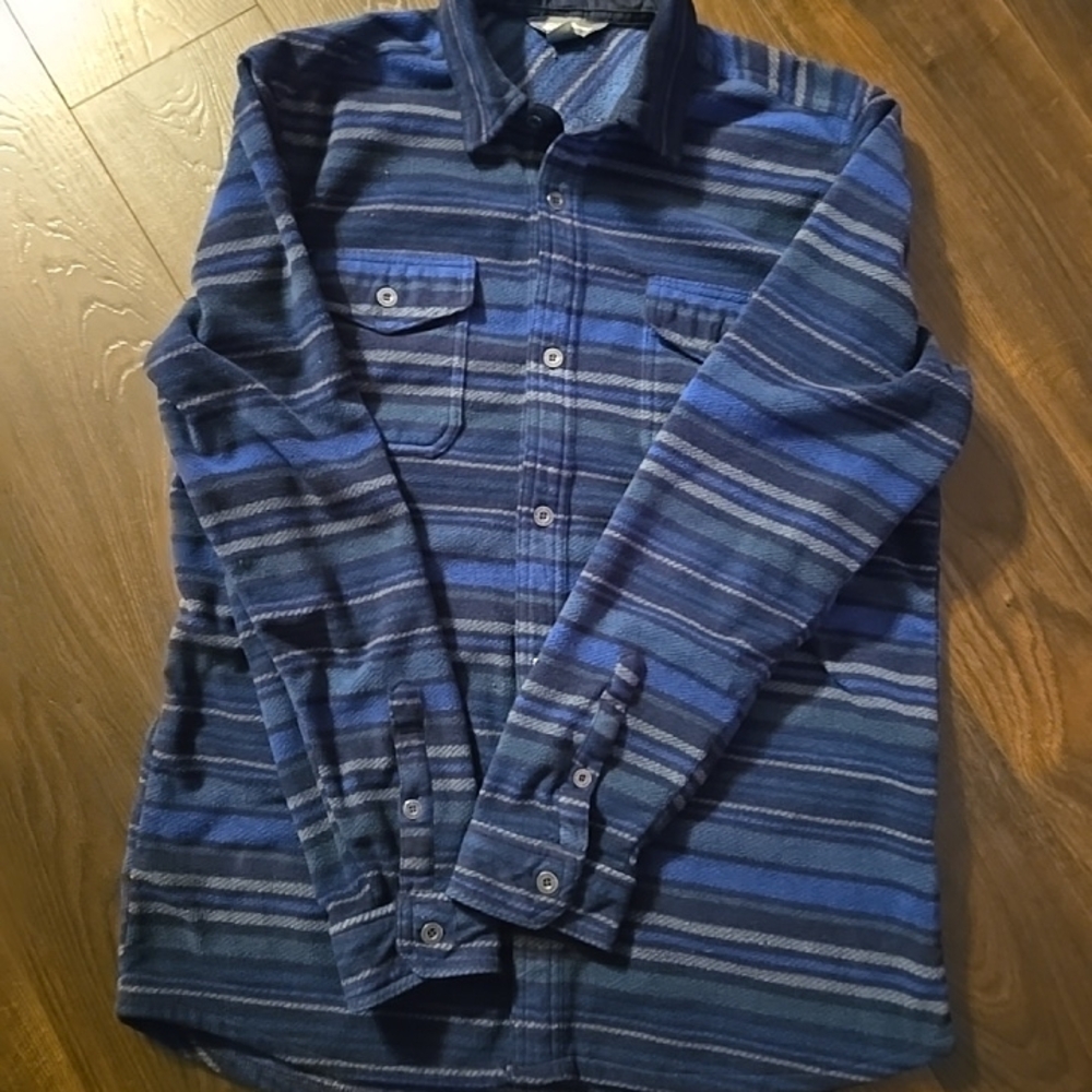 Men's Eddie Bauer Striped Button-Up Shirt - Blue